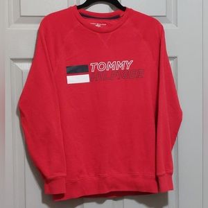 Tommy Hilfiger Red Crewneck Sweatshirt Size Small